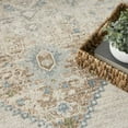 thumbnail image 6 of Nourison Astra Machine Washable 7'10" x Round Ivory Blue Vintage Indoor Rug, 6 of 9