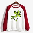 thumbnail image 4 of Besolor Chandails de la Saint-Patrick pour Femmes à Manches Longues avec Trèfle, Col Rond, Tunique de Vacances, 4 of 4