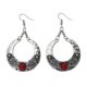 thumbnail image 1 of Ethnic Style Vintage Bohemian Drop Earrings Statement Jewelry for Ladies (Red), 1 of 3