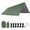 Army Green, variant on COM1950s Portable Multifunctional Outdoor Camping Traveling Awning Backpacking Tarp Sunshade Lightweight Uv Protection and Pu 1000 Waterproof Rain Fly Tarp Shelter (118 * 118 Inches)