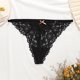 thumbnail image 5 of Gibobby Tangas de mujer sexy Tanga de encaje Sexy para mujer, pantalones en T con patrón transpirable hueco para mujer, bragas sin costuras con(Negro,G), 5 of 5