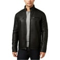 thumbnail image 2 of I.N.C Mens Lionel Faux-Leather Jacket, Black, XX-Large, 2 of 2