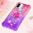 thumbnail image 6 of Clear Case for Xiaomi Redmi A1 with Kickstand for Girls Women, Floating Liquid Holographic Sparkle Glitter Case Bling Gradient Quicksand Cover for Xiaomi Redmi A1/A1+ JB Pink Mauve, 6 of 14