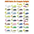 thumbnail image 2 of AWD Baits 2in Crappie Delight - CD13 Blue Sapphire/Chartreuse 20pk, 2 of 3