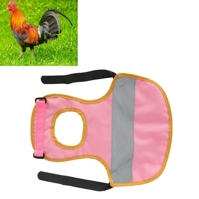 Chicken Reflective Vest, Strip Design Hen Clothes for Pets Chicken At Night Walking