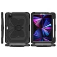 thumbnail image 2 of Case For Apple iPad Air 4 / iPad Air 5 / iPad Pro (11 inch) Butterfly Wings Kickstand 3in1 Tough Hybrid with Pencil Holder Heavy Duty Rugged Shockproof Full Protective Tablet Cover [ Black ], 2 of 6
