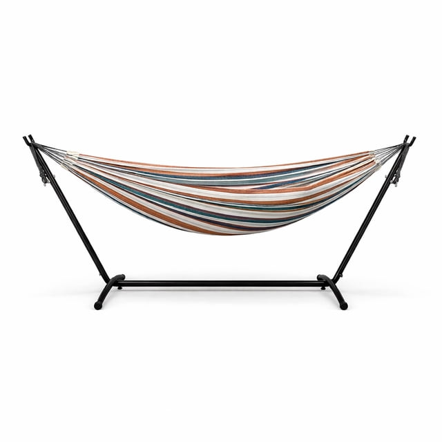 Ilios Innova | Hamaca con Soporte Metálico para Jardín, Patio o Terraza, Tela Resistente con Estructura de Acero, Diseño Cómodo y Estable