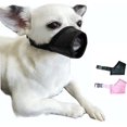thumbnail image 2 of GFDYREE Dog Muzzle XS (2 Packs) for Small Dogs with Long Snout Quick Fit Dog Muzzle Adjustable Prevent from Biting Barking and Chewing XS Soft Muzzle (Black+Pink), 2 of 6