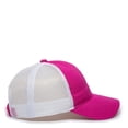 thumbnail image 5 of Outdoor Cap Fuchsia & White Ladies Baseball Cap – Low Profile Heavy-Wash Trucker Hat with Mesh Back, Adjustable, One Size, Blank Style, 5 of 7
