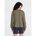 thumbnail image 4 of Scenario Women's Oversized Tee with Long Sleeves, Sizes XS-XXXL, 4 of 6