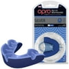 OPRO Adult Silver Level Self-Fit Antimicrobial Mouthguard - Blue/Light Blue