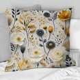thumbnail image 2 of Designart "Pristine Nordic Floral Sophistication" Floral Printed Throw Pillow, 2 of 5