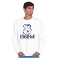 thumbnail image 5 of Funny Popeye Exhausted Dad Joke Men's Crewneck Sweatshirt Brisco Brands S, 5 of 6
