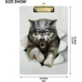 thumbnail image 3 of FMSHPON Wolf Clipboard Hardboard Wood Nursing Clip Board and Pull for Standard A4 Letter 13x9 inches, 3 of 7