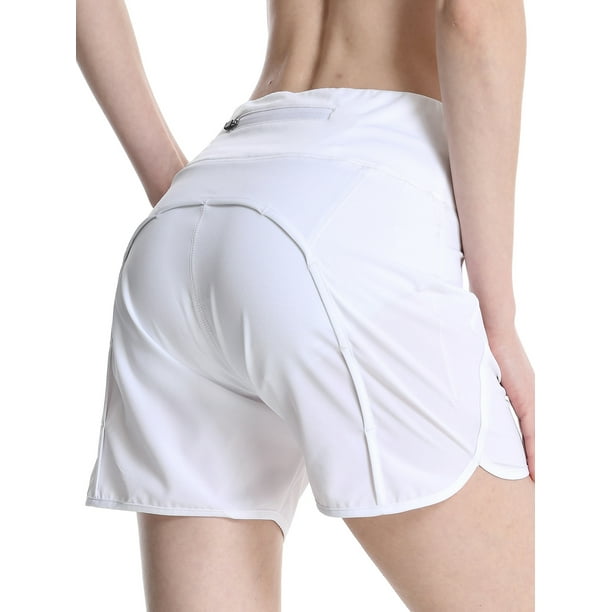 FEDTOSING Women Athletic Shorts Elastic Running Shorts Quick Dry Gym