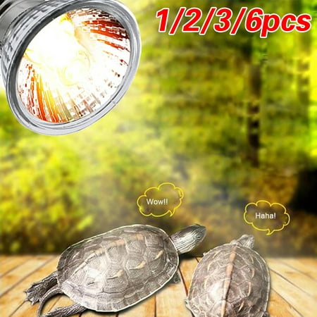 

1/2/3/6pcs E27 UVB+UVB 25W/50W/75W Reptile Lamp Bulb Turtle Basking UV Light Bulbs Heating Lamp Amphibians Lizards Temperature Controller