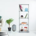 thumbnail image 1 of Multi Layer Leaning BookStorage Bookcase Shelf Rack Office Living Room For Home Bedroom Gray Color, 1 of 8