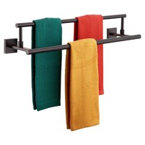 KOKOSIRI Towel Bars 24-Inch Bathroom Towel Holder Oil Rubbed Bronze Bath Towel Rails Racks Wall Mounted Stainless Steel B5009ORB-L24