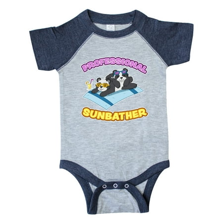 

Inktastic Cute Baby Pandas Professional Sunbather Gift Baby Boy or Baby Girl Bodysuit