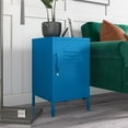 thumbnail image 2 of Novogratz Cache Metal Locker Style Living Room End Table, Bright Blue, 2 of 14