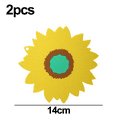 thumbnail image 2 of PVC Sunflower Hot Pot Holder Hot Pads for Table and Countertop, for Pots & Hot Dish, Non Slip Coasters, 2 of 5