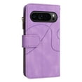 thumbnail image 3 of ELEHOLD Case for Google Pixel 9 Pro XL, Zipper Wallet Flip Case with Case Holder Card Slot Wrist Strap,Purple, 3 of 7