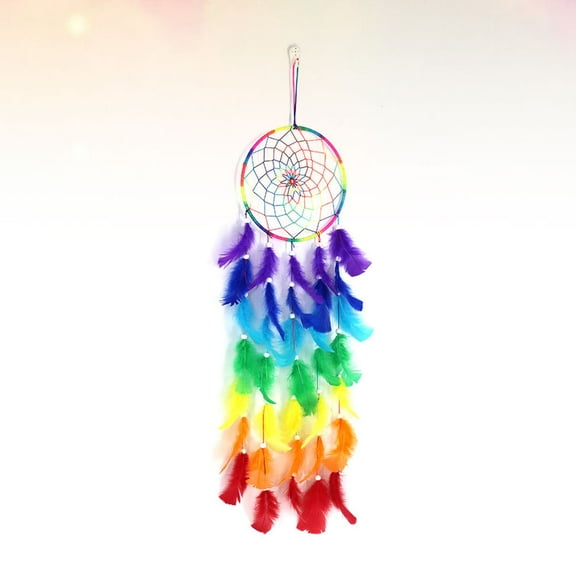 HOMEMAXS Beautiful Home Decoration Dream Catcher Wall Hanging Ornament for Porch Living Room Multi Color 1Pc