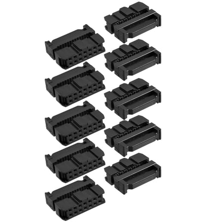 Unique Bargains 10 x 14 Position Female IDC Plug Flat Ribbon Cable Connectors Black price history on PriceWatchPro
