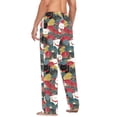 thumbnail image 3 of FORMRS Mens Pajama Pants with Pockets Soft Cotton Sleepwear Lounge Bottoms, Sizes S-2XL, Black Lucky Cat, 3 of 7