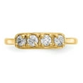 thumbnail image 4 of Diamond2Deal 14K Yellow Gold Cubic Zirconia Toe Ring for Women, 4 of 7