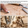 thumbnail image 5 of Uxcell 9mm Tip 6.5" Length Carbon Steel Straight Half-round Tip Wood Handle Wood Carving Chisels, 5 of 5