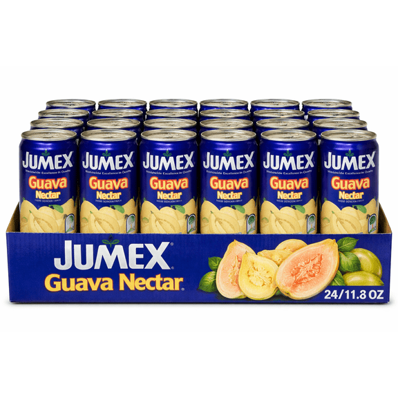 Jumex Guava Nectar Juice Drink, 24 Pack 11.3 fl oz Cans, Tropical Guava Beverage