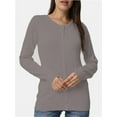 thumbnail image 2 of Women's Crew Neck Button Down Long Sleeve Cardigan Sweater, 2 of 4