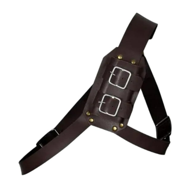 KLKCMS Retro Cover Theme Party High Performance Stage PU Leather Holder Coffee