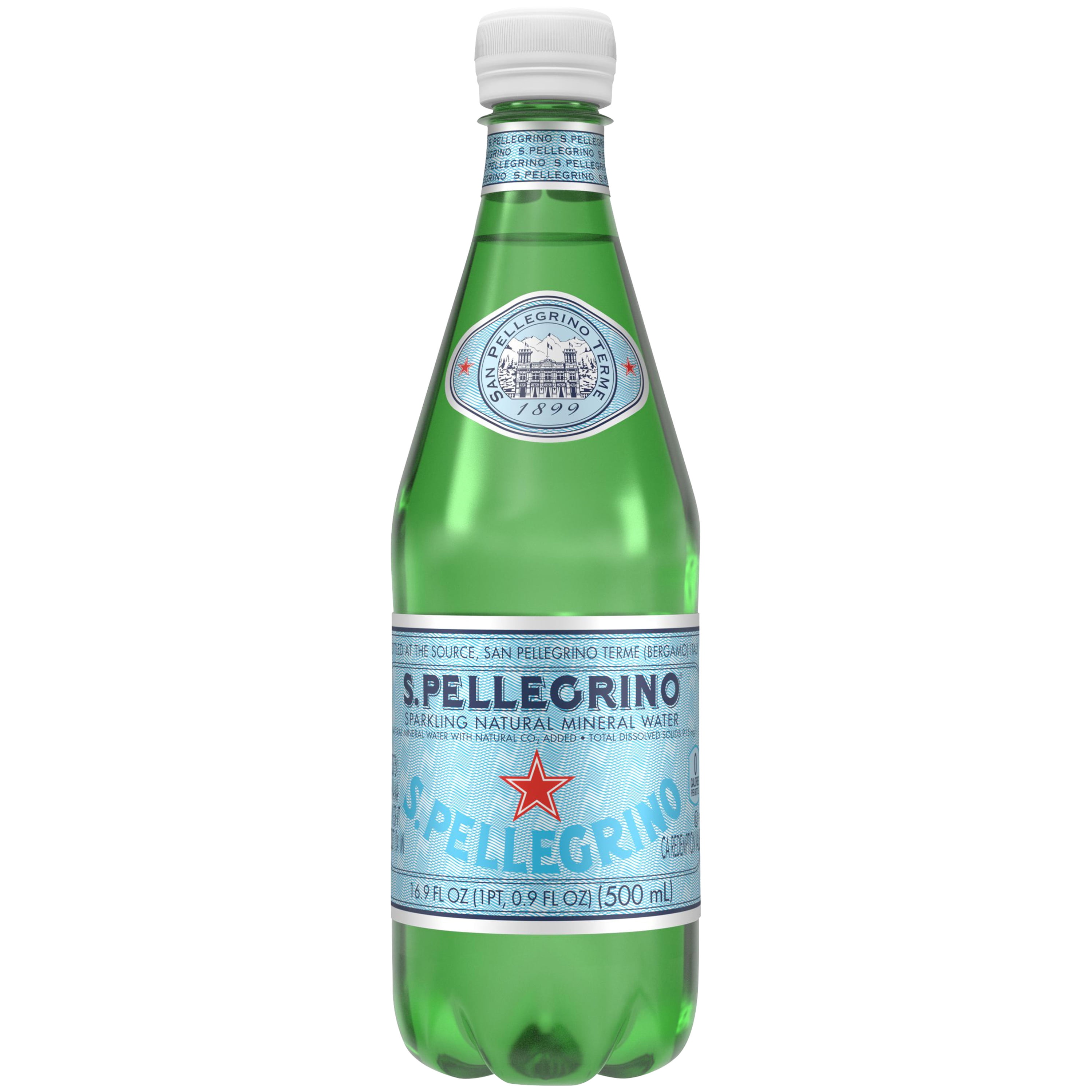 S.Pellegrino Sparkling Natural Mineral Water, 16.9 fl oz. Plastic