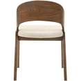 thumbnail image 3 of Meridian Furniture Woodson Beige Linen-Like Polyester Dining Chair (Set of 2), 3 of 7