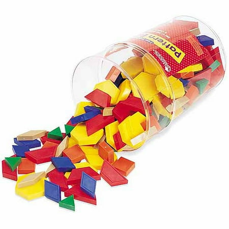 Learning Resources Plastic Pattern Blocks, Set of 250