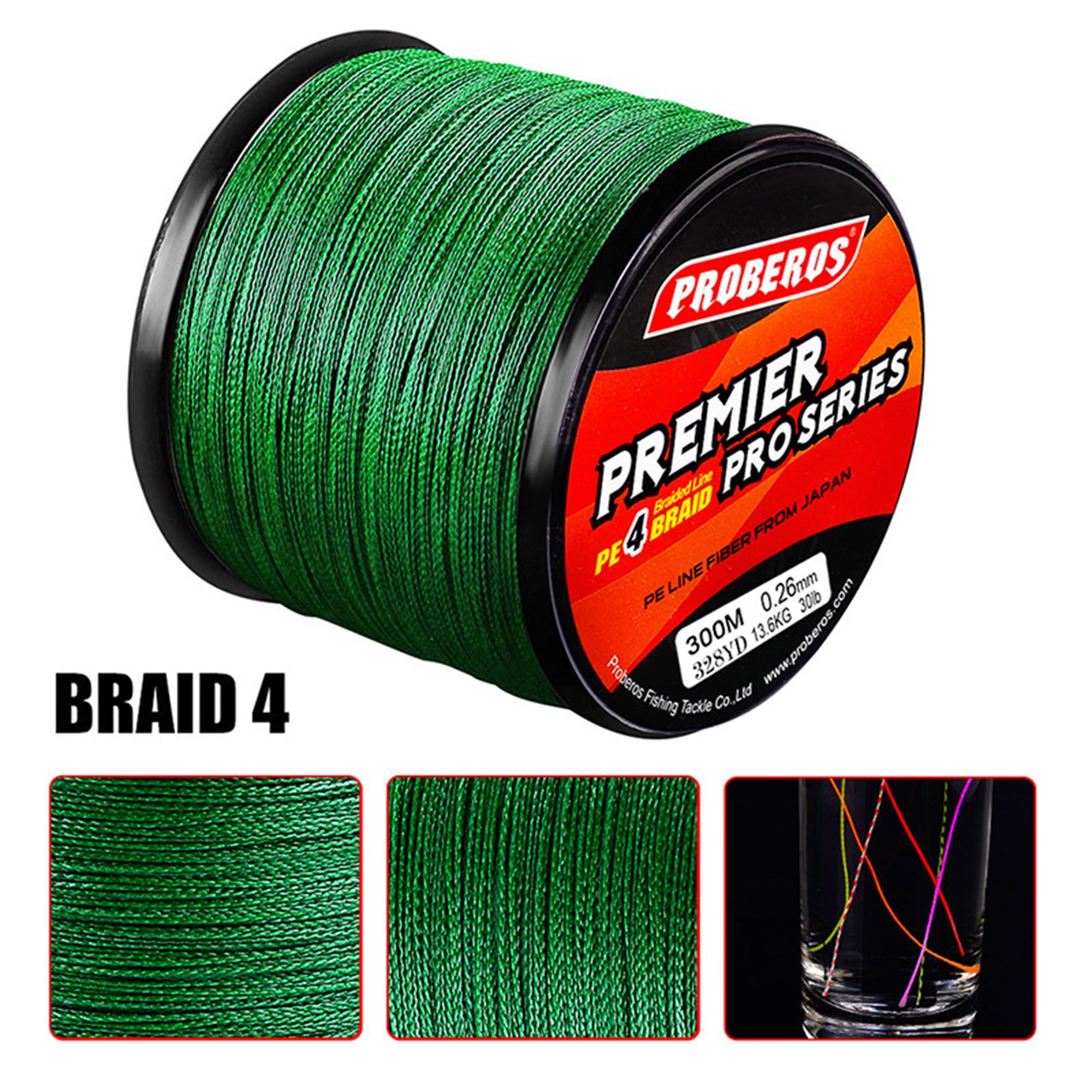 330Yard 6-100LB Fishing Line PE Braided Line Superline Spool Reaction  Tackle Power 5 Colors