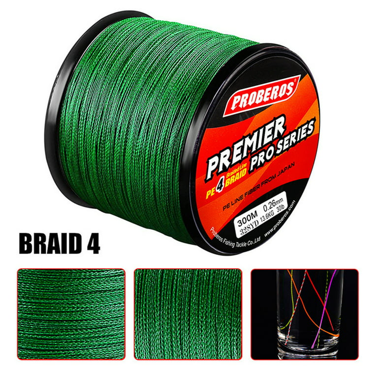 CVLIFE 330 Yards Fishing Line Spider wire Monofilament Filler Spool 6-100 Lb.  (Various Colors) Reaction Tackle Braided High Impact 