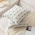 thumbnail image 3 of 2PCS Boho Throw Pillow Covers Modern Farmhouse Decorative Cushion Case - Ideal for Sofa, Couch, Bed and Home Décor 18x18in, 3 of 6
