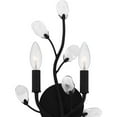 thumbnail image 3 of Quoizel Heiress 2-Light Matte Black Wall Sconce, 3 of 6