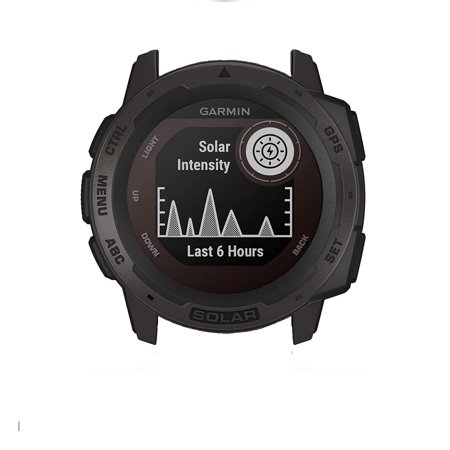 Used Garmin Instinct Solar Powered Rugged Smartwatch 45mm - Graphite - No Band - 010-02293-10 - GRADE C