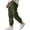 W9-Camouflage Green, variant on Men's Linen Pants Elastic Waist Drawstring Straight-Legs Pants with Pockets Linen Cotton Trousers Casual Summer Beach Lightweight Lounge Pants,Gray S