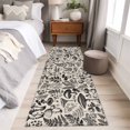 thumbnail image 4 of 2'x6' Rug Runners for Hallways Kitchen, Botanical Non Slip Entryway Beside Floor Carpet Runner, Vintage Mushroom Plant Herb Ferns Flower Washable Laundry Room Bedroom Throw Rugs Mat for Family Pet, 4 of 8