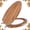 Natural, variant on Angol Shiold Elongated Wooden Toilet Seat with Zinc Alloy Hinges, Easy to Install and Clean, Anti-pinch, Walnut