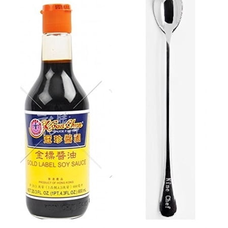 NineChef Bundle - Koon Chun (guan zhen) Seasoning (Gold Label Soy Sauce 12 Bottle) + 1 NineChef ChopStick