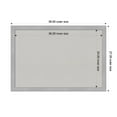 thumbnail image 4 of Amanti Art Grey Cork Board Framed Vista Brushed Nickel Narrow Bulletin Board 39 in. x 27 in., 4 of 8