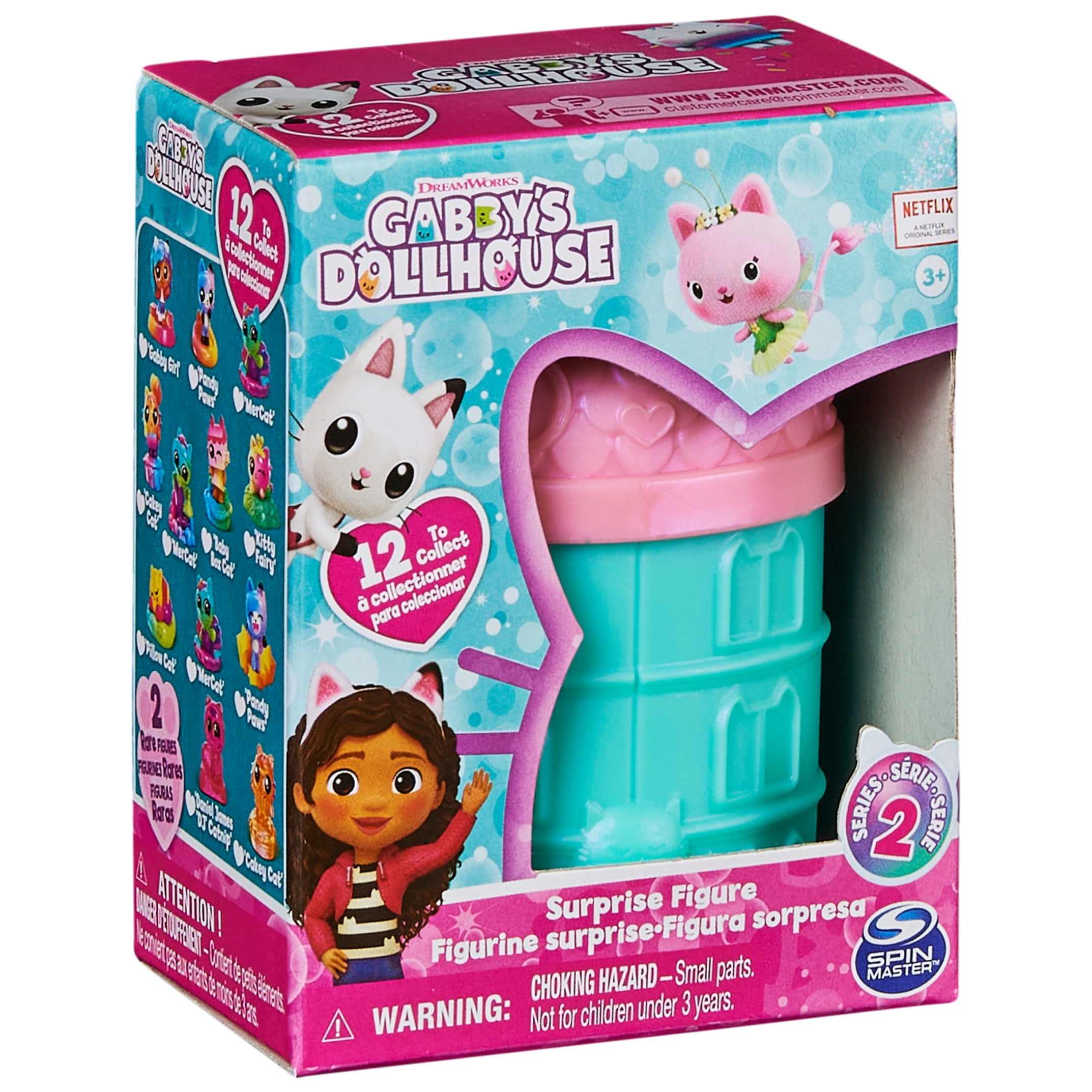 (2 pack) Gabby’s Dollhouse, Surprise Mini Figure, 3 inch (Style May Vary)