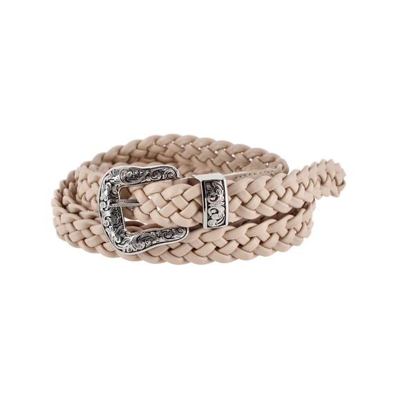 CTM Western Buckle Braided Synthetic Belt (Women's Plus)