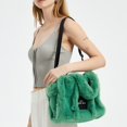 thumbnail image 2 of Bolso de mano de lana de cordero esponjosa para mujer y hombre, bandolera de hombro de piel sintética, bolso de mano de felpa, monederos de moda, invierno, 2022 xuanjing  unisex, 2 of 2